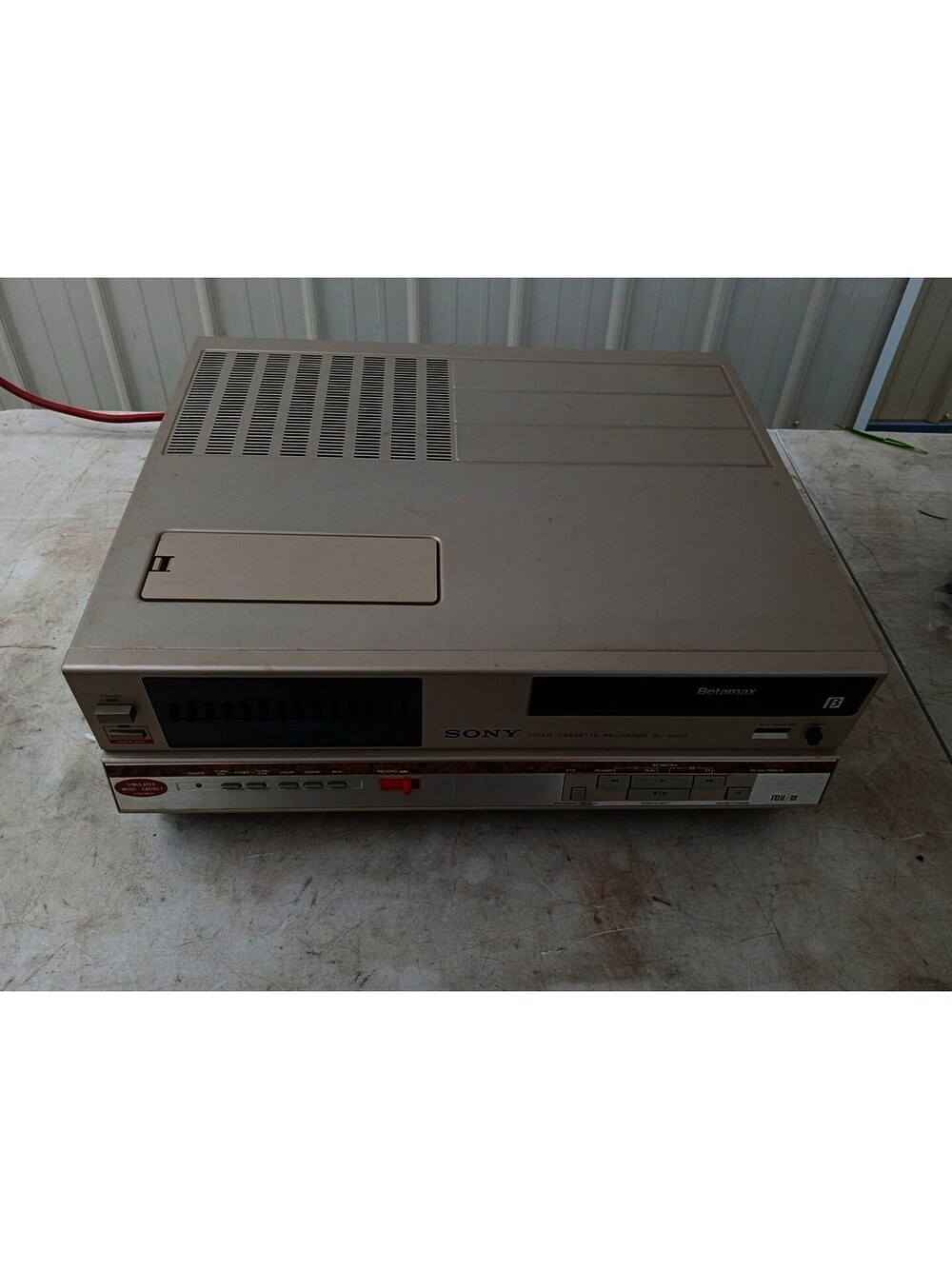 Sony Betamax Sl-5000, Vintage Sony Betamax Simulated Wood Cabine